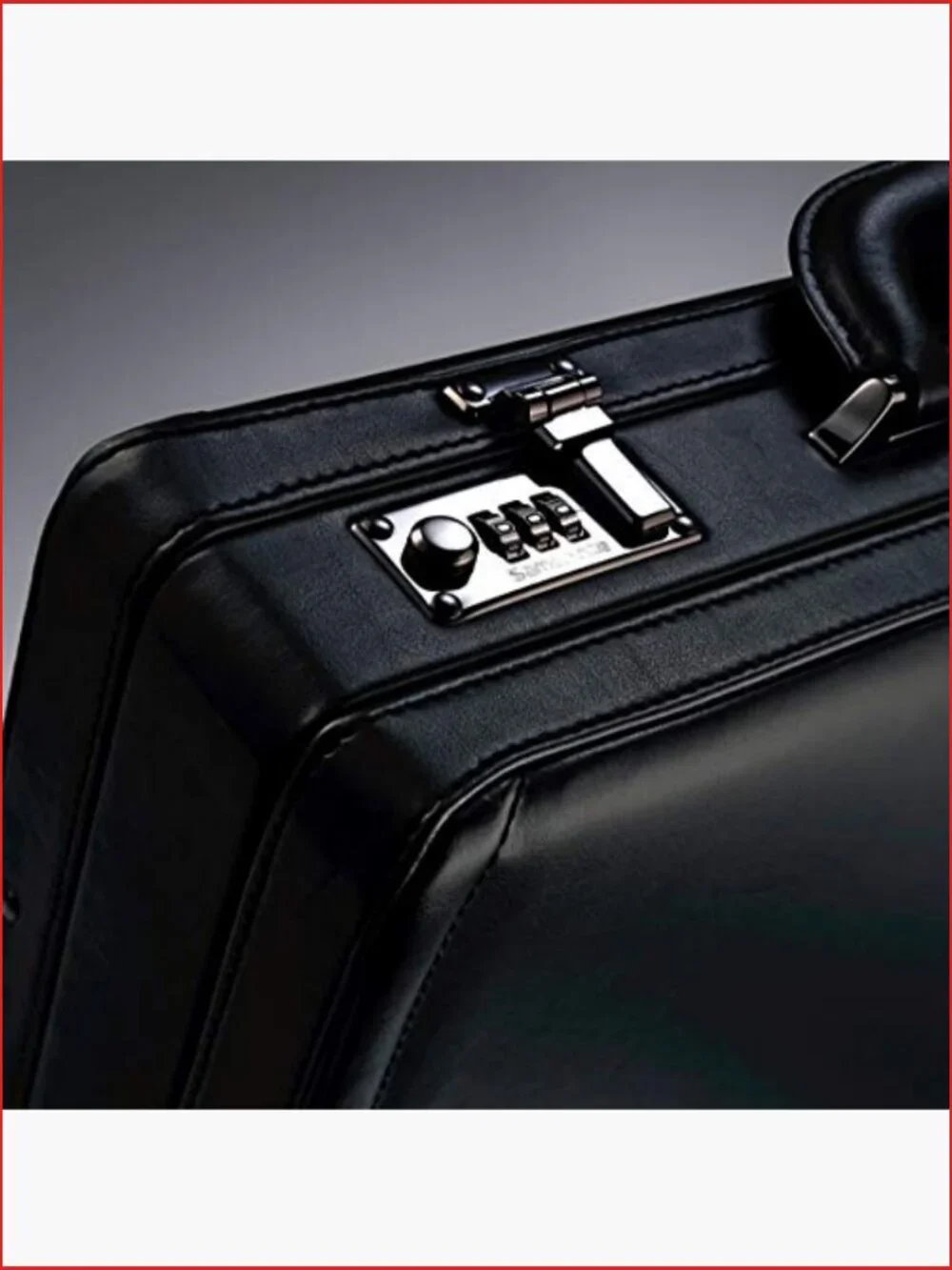 Bonded Leather Attache Case Fits 15.6